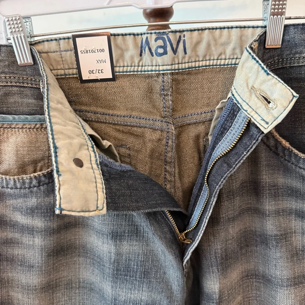 ✨ Mavi “Max” Straight Leg Jeans 32x30 Dark Wash | 100% Cotton | Made in Turkey - Picture 14 of 15